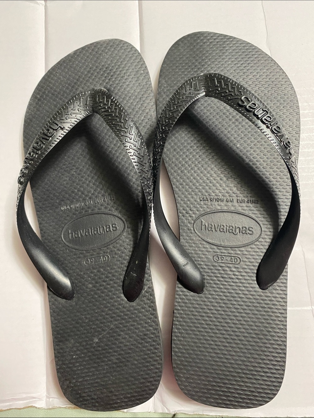 Havaianas Women's Flip Flops in Black Size 9/10W